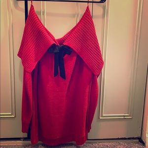 Off the shoulder sweeter